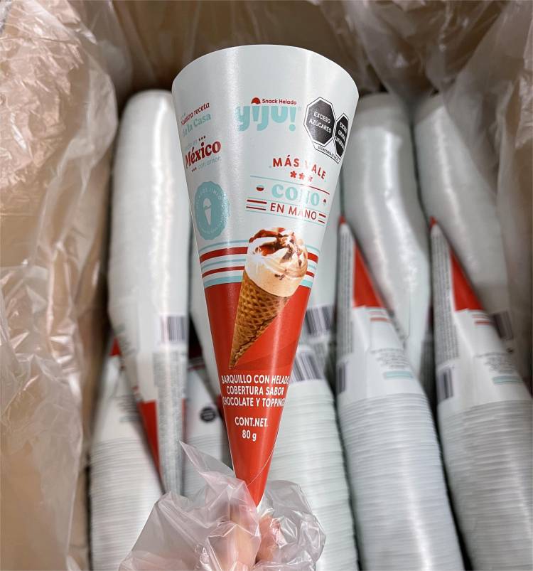 aluminum ice cream cone sleeves