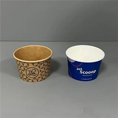 Mini tasse de crème glacée de 3 oz