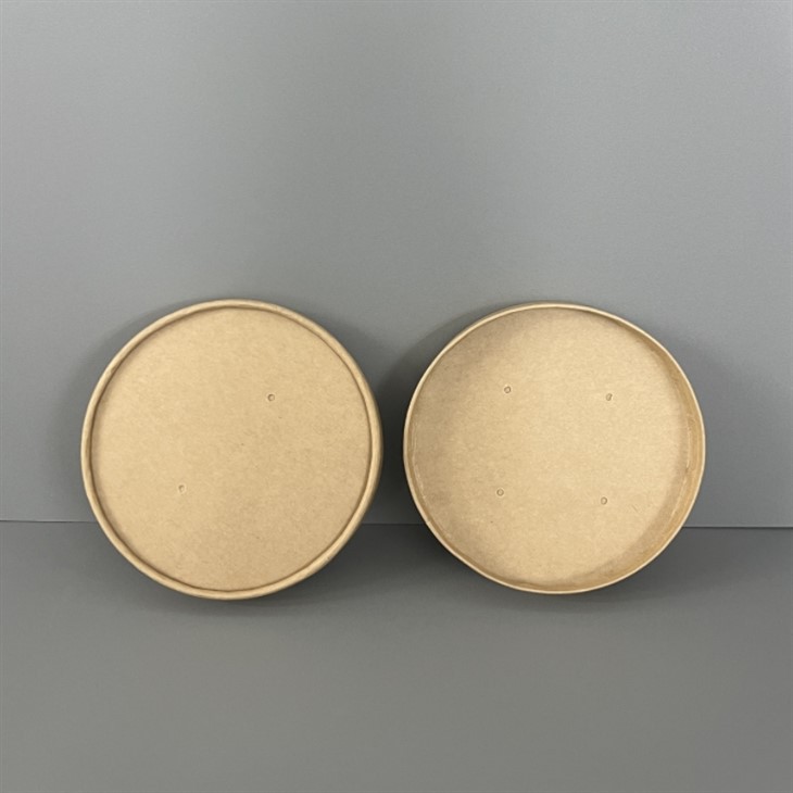 kraft paper lids with vented