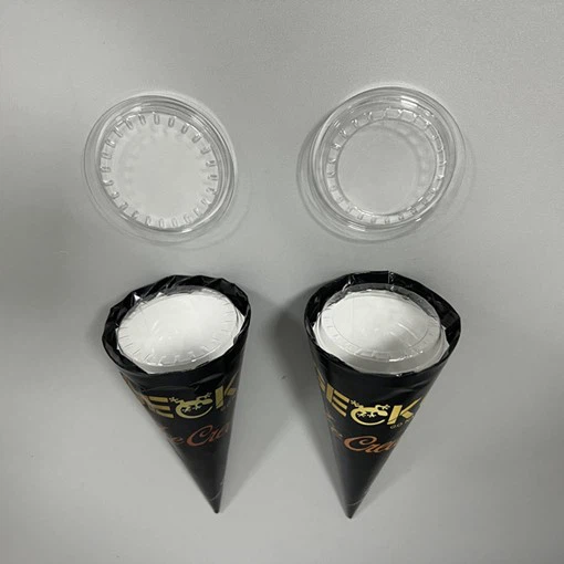 Plastic lid for ice cream cones 510 Plastic lid for ice cream cones 510