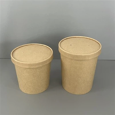 Contenants en papier jetables de 26 oz avec couvercles