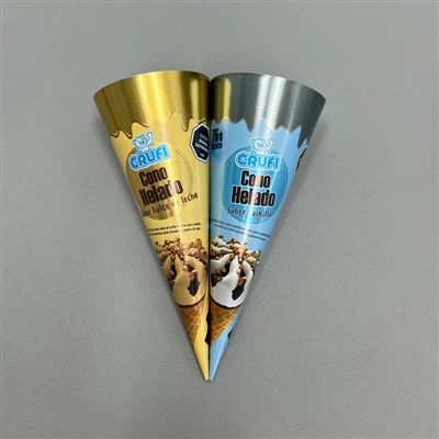 Manchons de cornet de crème glacée imprimés sur mesure